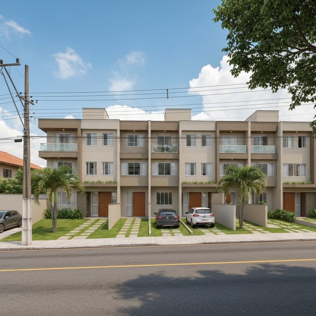 Casa urbana brasileira para investimento